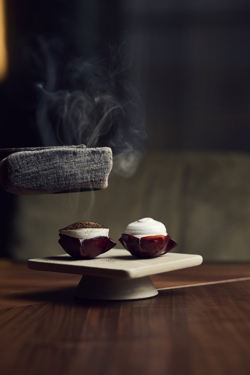 Kirsch, Meringue, Fenchel