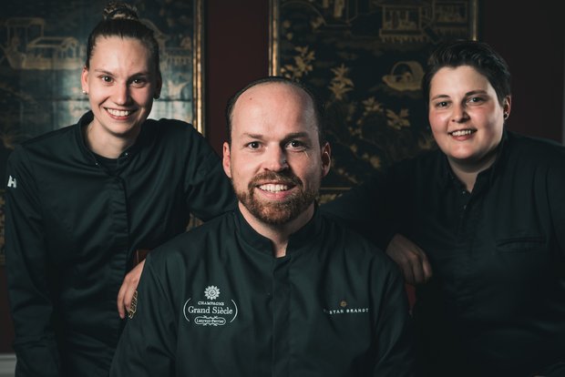 In den Startlöchern: Simone Kubitzek, Tristan Brandt und Hella Eggers