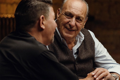 Tim Mälzer mit seinem Mentor Gennaro Contaldo.
