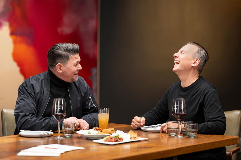 Tim Mälzer mit Tim Raue.