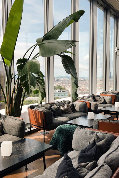 Der Ausblick von der »Aurora Rooftop Bar«.