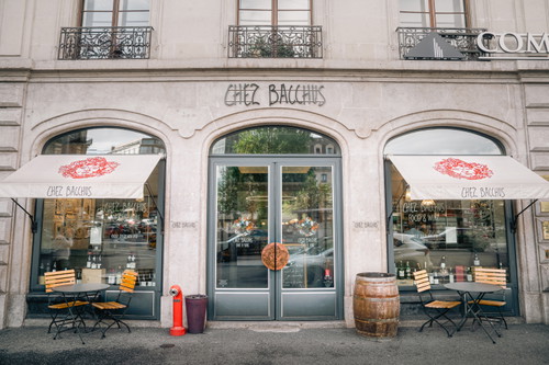 Die Weinstube «Chez Bacchus» in Genf.