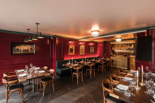 Der Red Room am Bellevue.