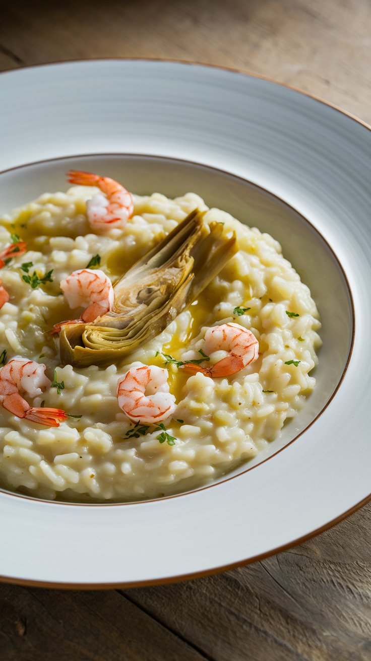 Risotto alle castraùre di Sant’Erasmo e schie