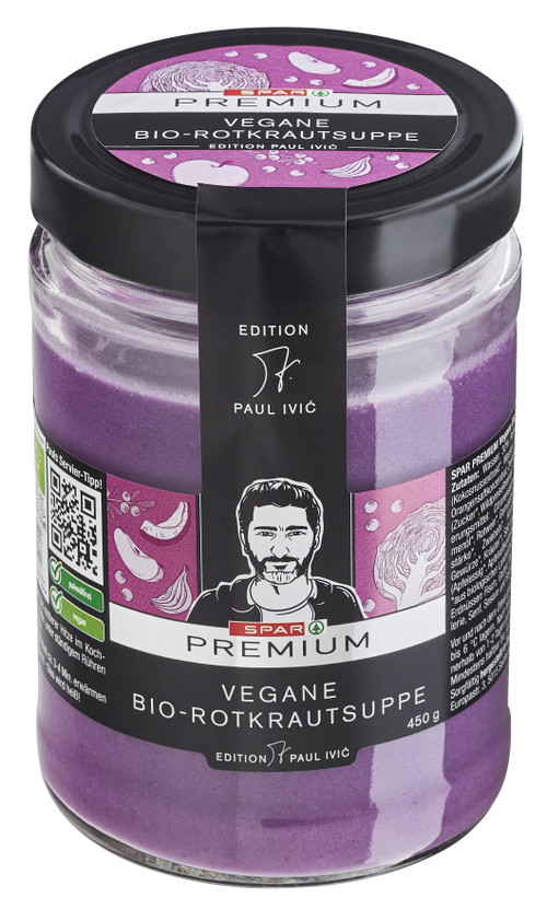 SPAR PREMIUM vegane Bio-Rotkrautsuppe – Edition Paul Ivić