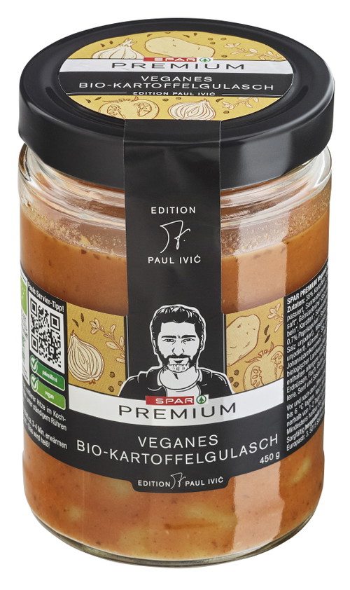 SPAR PREMIUM veganes Bio-Kartoffelgulasch – Edition Paul Ivić