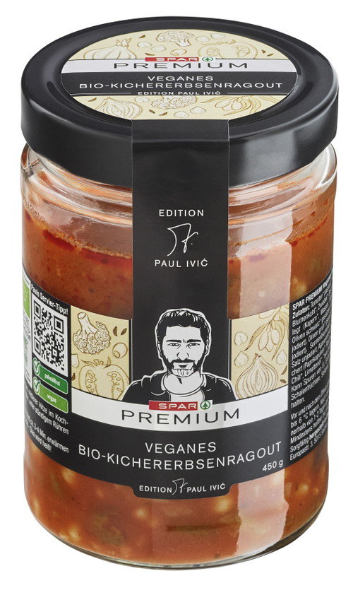 SPAR PREMIUM veganes Bio-Kichererbsenragout – Edition Paul Ivić