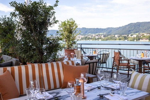 Das Rooftop auf dem «La Réserve Eden au Lac» in Zürich.