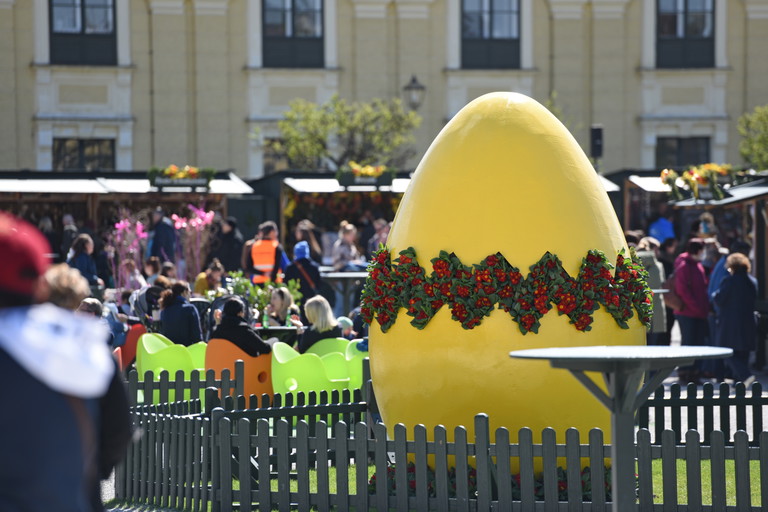 Easter market at Schönbrunn Palace.