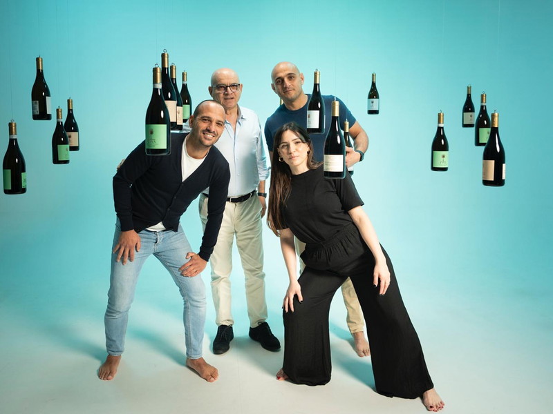 Bruno Fina con i figli Federica, Marco e Sergio