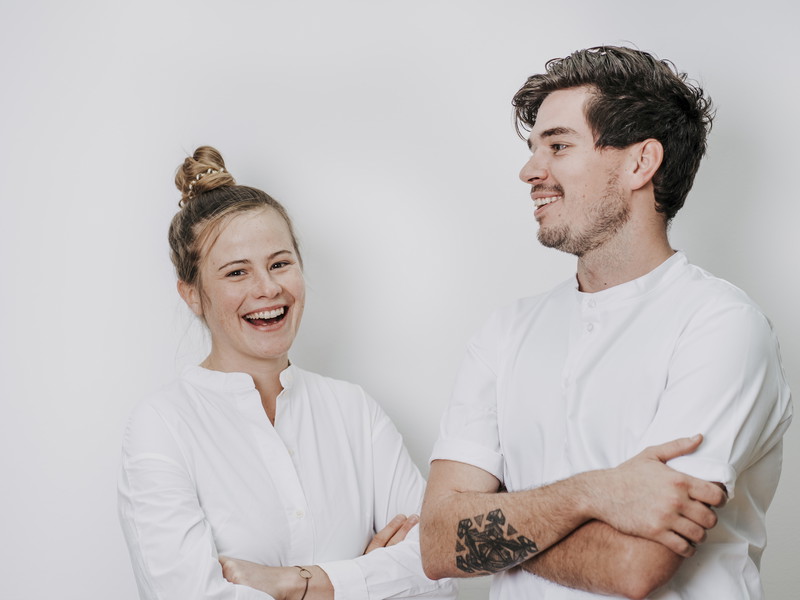 Milena Broger mit Erik Pedersen.