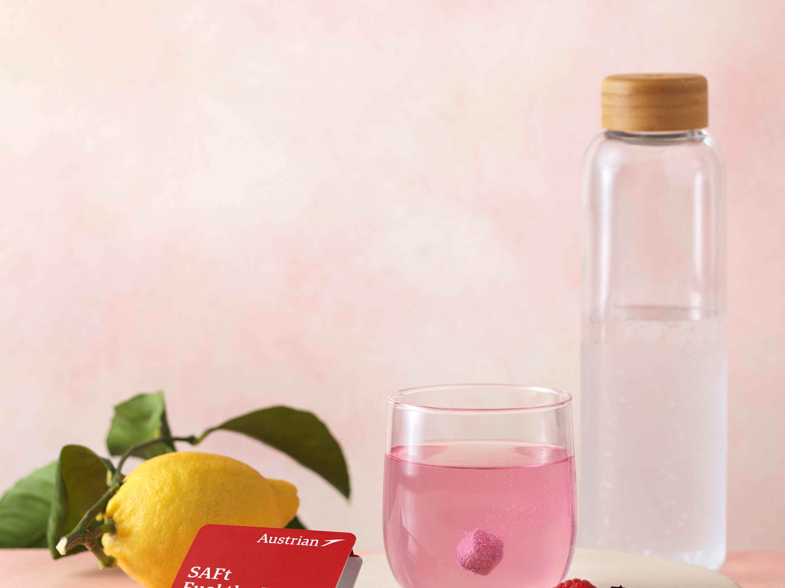 »Austrian Airlines« x »Waterdrop«: Neue Getränke an Board!