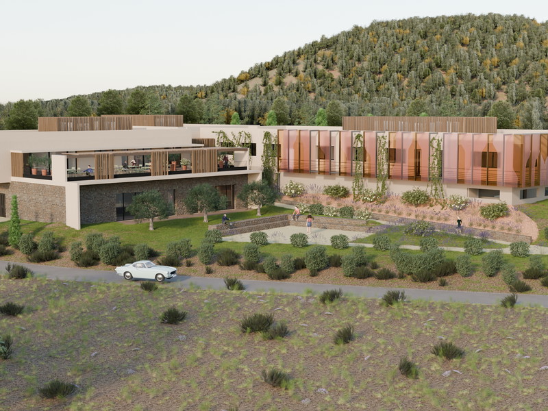 Rendering des neuen Centre du Rosé.