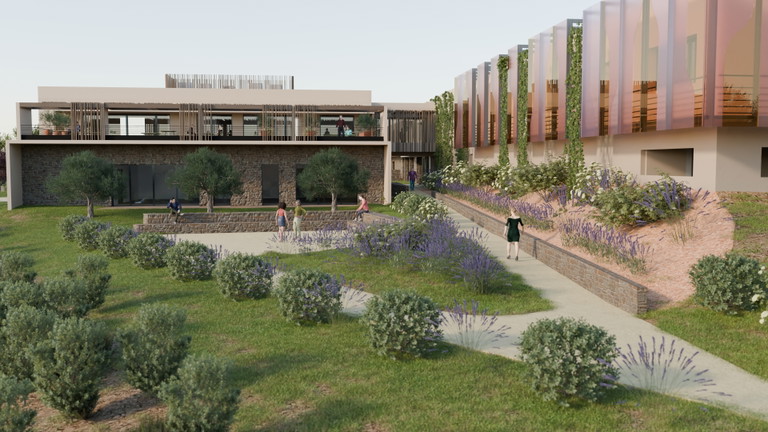 Rendering des neuen Centre du Rosé.