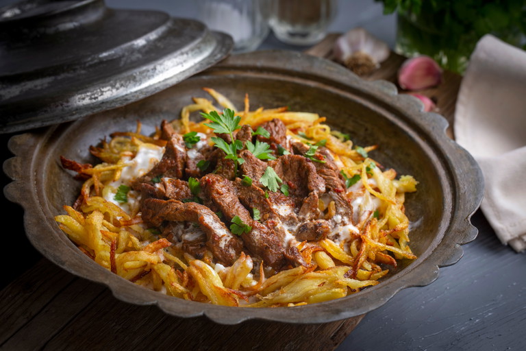 Eine türkische Delikatesse: Çökertme Kebabı.