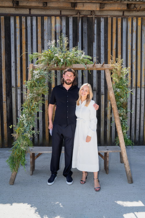 Michael Schwarz mit seiner Partnerin Julia Hamester. 