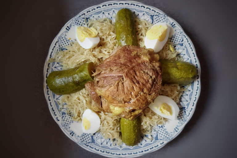 Ideal für Experimentierfreudige? Das traditionelle, algerische Gericht Rechta.