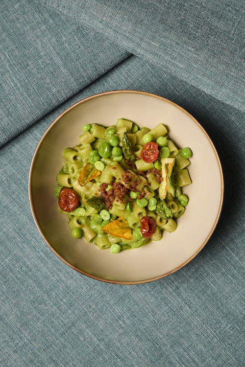 Novità: Tubetti piselli, asparagi e fiori di zucchine