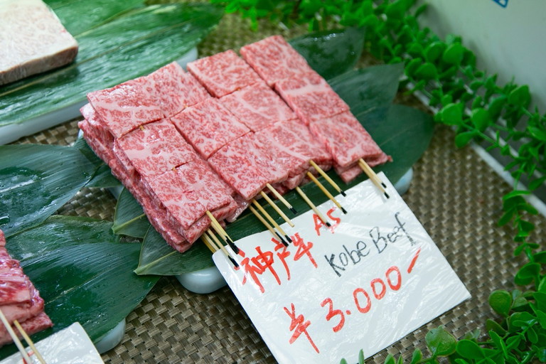Beim Kobe Beef ist der Grad der Marmorierung – gemessen am »Beef Marbling Standard« – das Maß für die Qualität.
