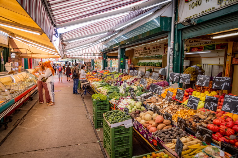 Der beliebte Wiener Naschmarkt. 