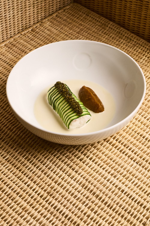 Sogliola caviale e zucchine