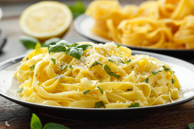 Besonders im Sommer ein Hit: Pasta al Limone.