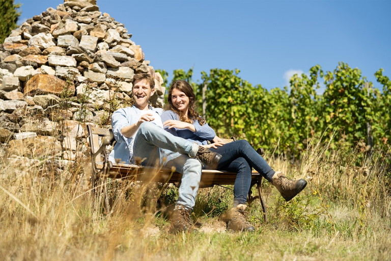 Erfolgreich auch mit Ortswein: Peter Bernhard Kühn und Ehefrau Viktoria.