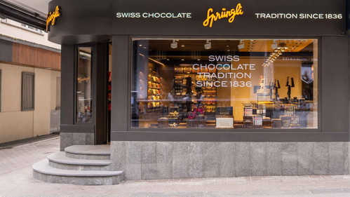 Die neue Sprüngli-Filiale in Zermatt.