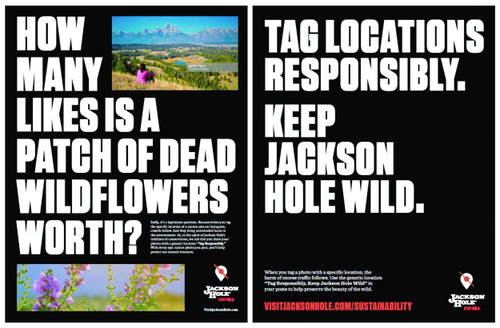 Campagna di sensibilizzazione di Jackson Hole "Tagga responsabilmente"