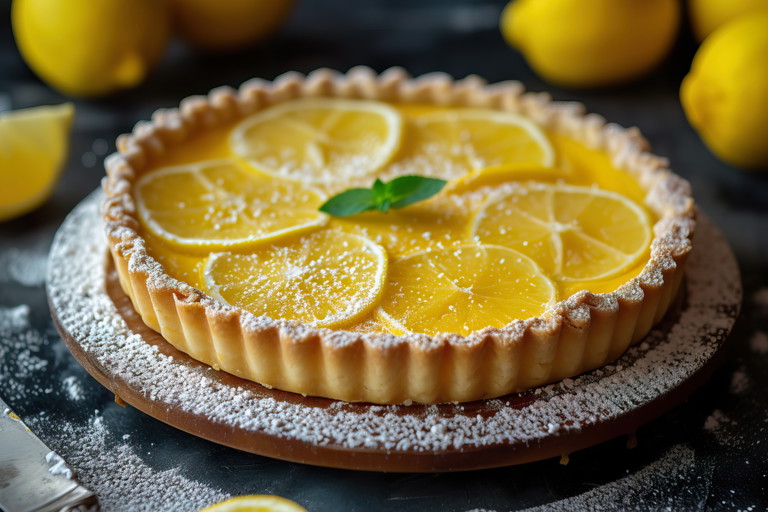 Another beloved French classic: Tarte au citron.