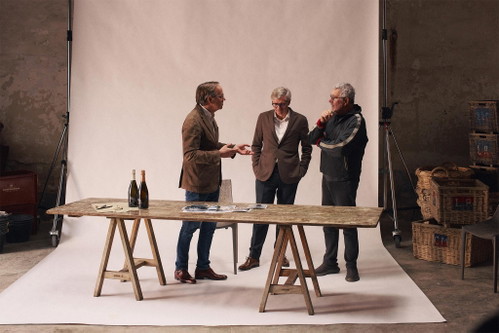 Frédéric Rouzaud, Jean-Baptiste Lécaillon mit Philippe Starck. 