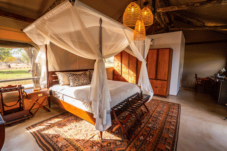 Luxury Tented Camp: Die Luxuszelte liegen am Limpopo-Fluss und bieten exklusiven Komfort. 