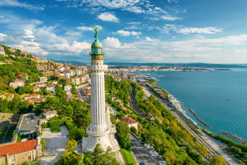 Küstenpanorama in Triest