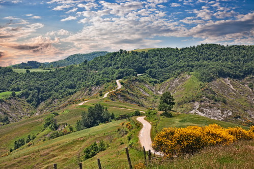 Bergstraße der Apenninen in Emilia Romagna
