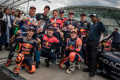 Aaron Colton, Connor Zilisch, Dani Pedrosa, Daniel Sanders, Mattias Ekstrom, Max Verstappen, Mike Whiddett, Nani Roma &amp; Samkeliso Thubane