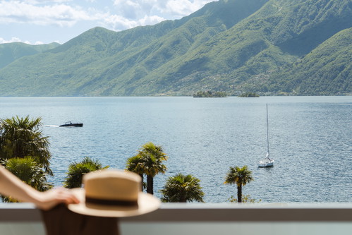Das «Hotel Eden Roc» befindet sich direkt am Lago Maggiore.
