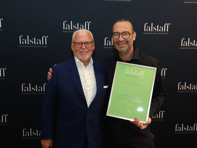 Wolfgang Rosam mit Niederösterreich-Sieger Bernd Pulker