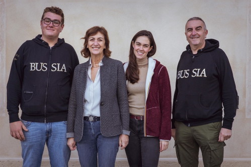Die Familie vom Weingut Parusso.