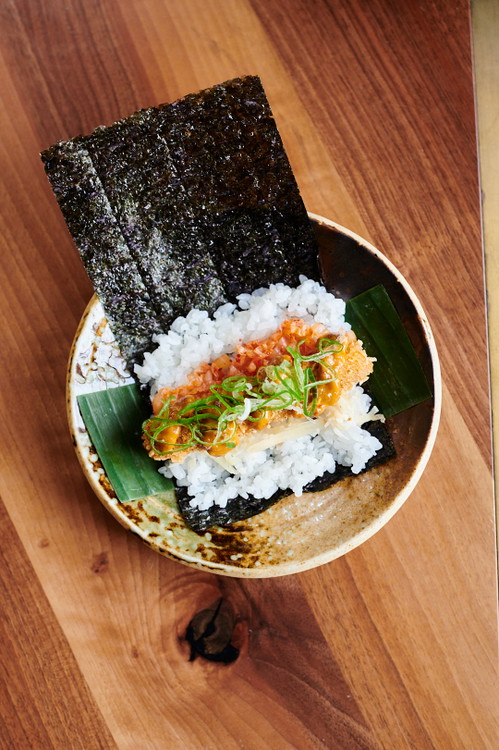 Handroll mit Tofu.