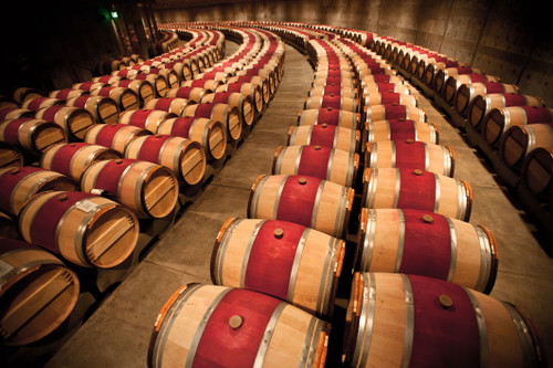 Der Weinkeller des Spitzenweinguts im Napa Valley.