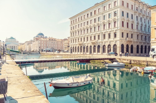 Der Canal Grande war früher ein wichtiger Teil der Hafenlogistik Triests.