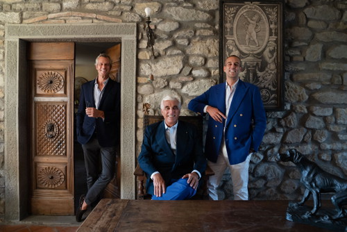 Family Business: 
Antonio Moretti Cuseri und seine Söhne Alberto und Amedeo.