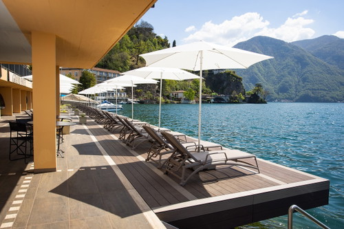 Der Lido Club in der «Villa Castagnola» bietet ein fantastisches Panorama.