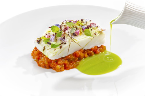Heinz Beck Restaurant - Rombo, peperoni e gazpacho verde by Adriano Truscello