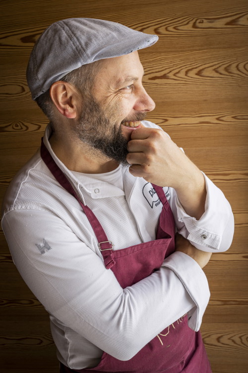 Oskar Messner lebt die Slow-
Food-Philosophie aus Überzeugung 
und bringt sie auf den Teller.