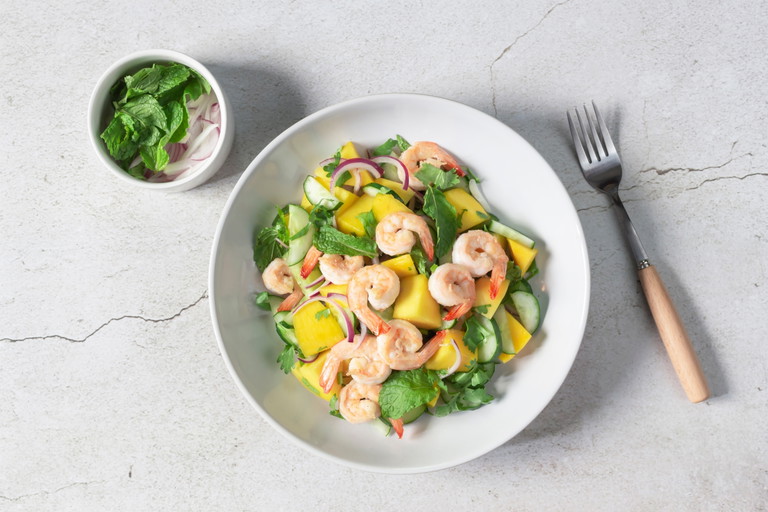 Exotische Früchte wie Mango eignen sich nicht nur als Dressing, sondern passen auch hervorragend in einen Salat.