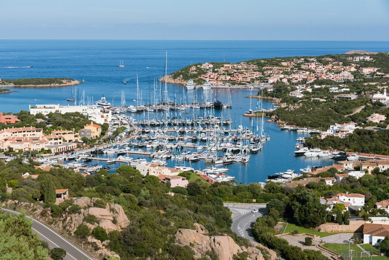 Der Hafen von Porto Cervo 