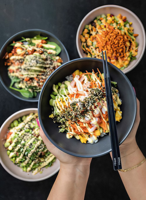 Hawaii in a bowl: Honu Tiki Bowl serves fresh poké bowls with an urban flair.