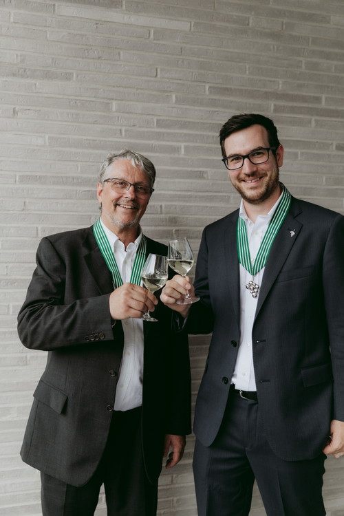 Philippe Addor (l.) und Christophe Pache (r.) von GWS.
