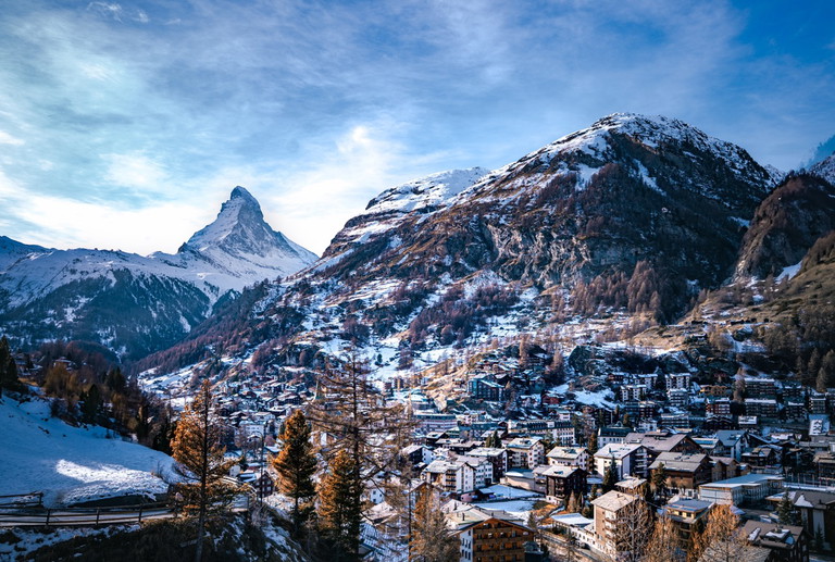 Das Bergpanorama von Zermatt